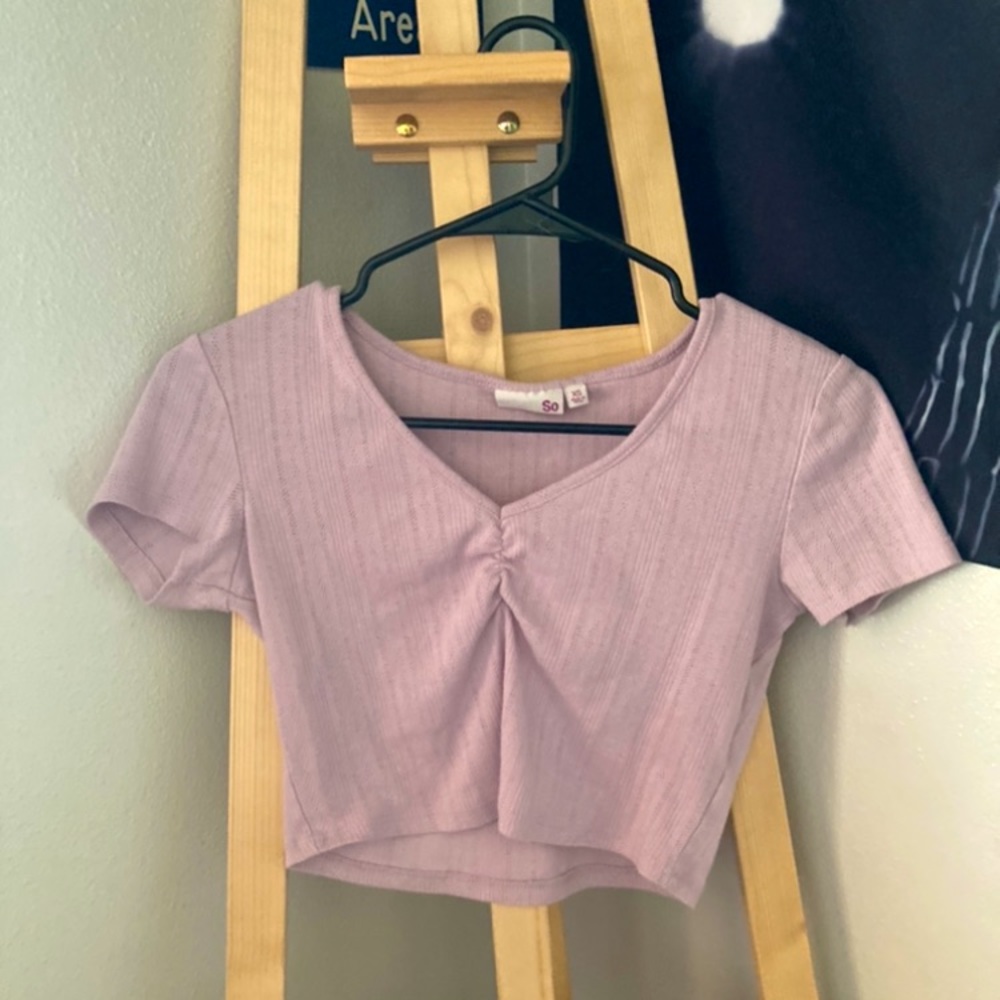 Purple crop top